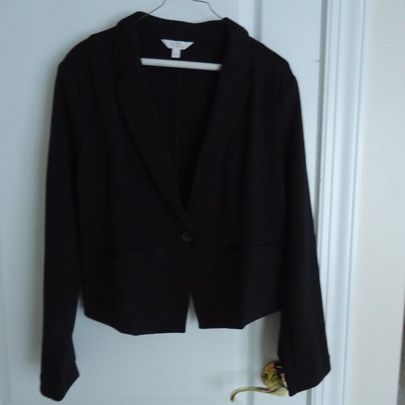 NWT Lauren Conrad Blazer Jacket L Black - Picture 1 of 11